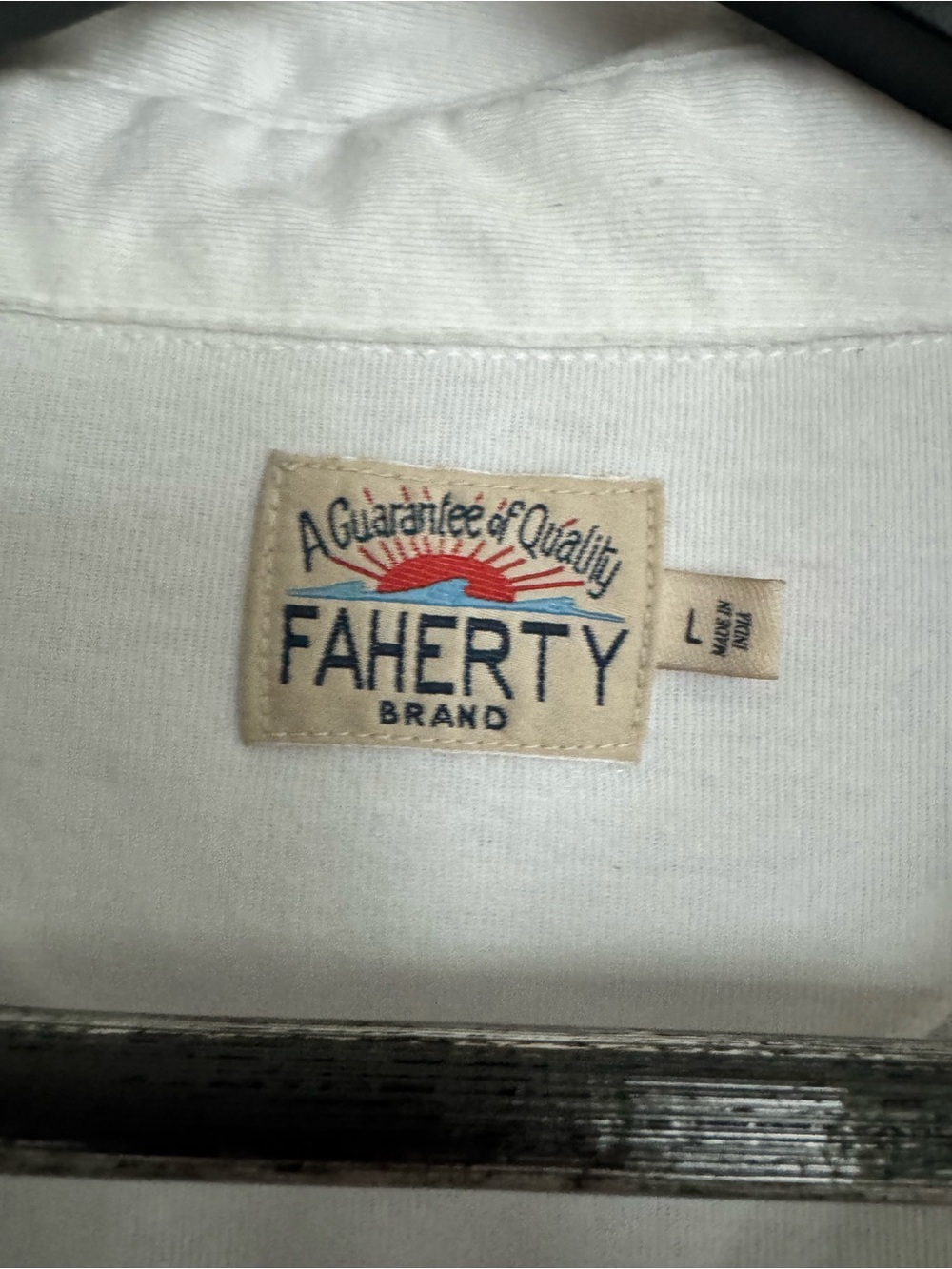Faherty White Polo